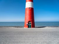 Towering Lighthouse on Holland Beach