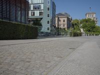 Town Square in Berlin: Classic Architecture and Cobblestone Roads
