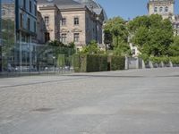 Town Square in Berlin: Classic Architecture and Cobblestone Roads