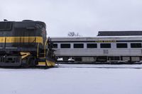 Train on Railroad Track in Toronto, Canada