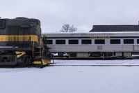 Train on Railroad Track in Toronto, Canada