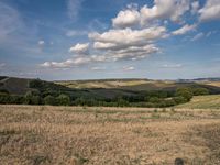 Tuscan Landscape with Clear Skies and Open Space