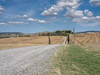 Tuscan Road in Italy Rural Landscape 004