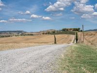 Tuscan Road in Italy Rural Landscape