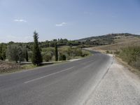 Tuscany Highway: Clear Sky Landscape