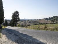 Tuscany, Italy: Aerial View of Winding Road