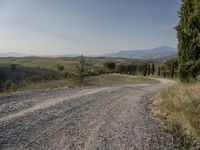 Rural Landscape in Tuscany, Italy: A Clear Sky Above