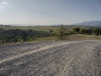 Rural Landscape in Tuscany, Italy: A Clear Sky Above