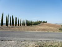 Tuscany, Italy: Scenic Road with Clear Sky