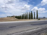 Tuscany Italy Scenic Road Landscape Nature 001