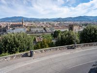 Tuscany, Italy: A Top-Down View of the Road