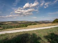 Tuscany Landscape: Clear Sky Road