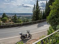 Tuscany Landscape: Daytime Road with Asphalt