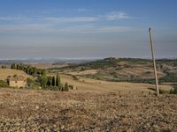 Tuscany Landscape: Hills and Clear Sky on a Day