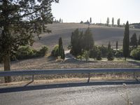 Tuscany Road: Smooth Asphalt Under a Clear Sky