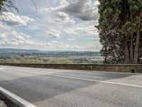 Scenic road in Tuscany, Italy