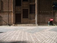 Typical Dutch Street in Holland with Brick Buildings - 002