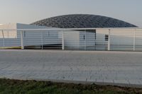 City in the UAE: Road, Water, and Grass