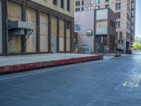 Urban Alleyway in Salt Lake City, Utah: A Road Lined with Parking Decks