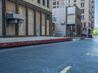 Urban Alleyway in Salt Lake City, Utah: A Road Lined with Parking Decks