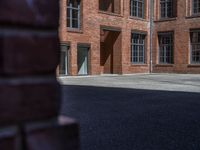 Urban Architecture in Berlin: A Brick Wall Stands Out