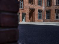 Urban Architecture in Berlin: A Brick Wall Stands Out