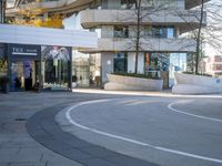 Urban architecture in a bustling city