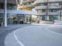 Urban architecture in a bustling city