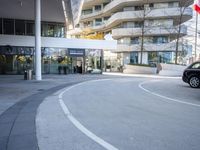 Urban architecture in a bustling city
