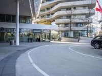 Urban architecture in a bustling city