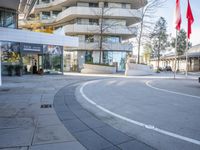 Urban architecture in a bustling city