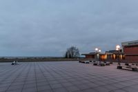 Urban Architecture in City during Dawn 001