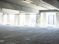 Urban Architecture: Cityscape with Parking Garage and Walkway