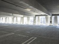 Urban Architecture: Cityscape with Parking Garage and Walkway