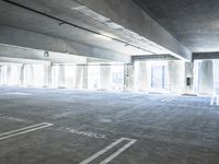 Urban Architecture: Cityscape with Parking Garage and Walkway