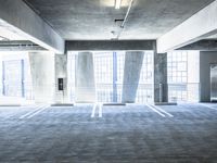 Urban Architecture: Cityscape with Parking Garage and Walkway