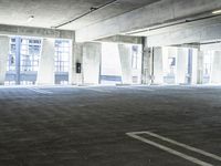 Urban Architecture: Cityscape with Parking Garage and Walkway