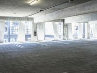 Urban Architecture: Cityscape with Parking Garage and Walkway