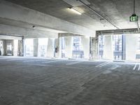 Urban Architecture: Cityscape with Parking Garage and Walkway