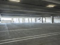 Urban Architecture: Cityscape with Parking Garage and Walkway