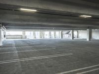 Urban Architecture: Cityscape with Parking Garage and Walkway