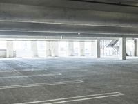 Urban Architecture: Cityscape with Parking Garage and Walkway