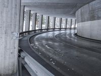 Urban Architecture Under a Grey Sky in the City