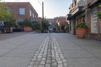 Urban Architecture in Low City with Clear Sky