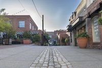 Urban Architecture in Low City with Clear Sky