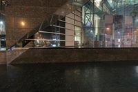 Urban Architecture: Night Lights and Reflections