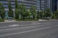 Toronto Urban Architecture with Tree-lined Street