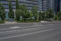 Toronto Urban Architecture with Tree-lined Street