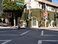 Urban Asphalt Road in Los Angeles, California