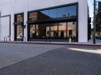 Urban Asphalt Road in Los Angeles Under Clear Skies